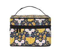 Beauty case con topolino e formaggio, graziose borse per cosmetici da donna, borsa da toeletta, grande borsa organizer da viaggio per il trucco