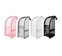 Beauty case da 22,9 cm, confezione da 4 sacchetti in rete per palestra e | La rete si asciuga rapidamente dopo la palestra/nuotata, si appoggia sui banconi degli spogliatoi, si piega piatta per le