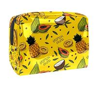 Beauty case da donna, adorabile e capiente, impermeabile, borsa da viaggio con ananas, agrumi, succosa nutrizione, trousse per articoli da toeletta per accessori come regalo, Multicolore 10.,