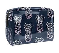 Beauty case da donna, adorabile e capiente, impermeabile, borsa da viaggio con ananas, agrumi, succosa nutrizione, trousse per articoli da toeletta per accessori come regalo, Multicolore 02,