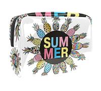 Beauty case da donna, adorabile e capiente, impermeabile, borsa da viaggio con ananas, agrumi, succosa nutrizione, trousse per articoli da toeletta per accessori come regalo, Multicolore 08,