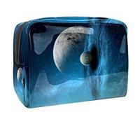 Beauty case da donna, adorabile e capiente, impermeabile, da viaggio, con galassia, cosmo, cielo stellato, pianeta, borsa da toilette organizer per accessori come regalo, Multicolore 01,
