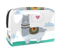 Beauty case da donna, adorabile e capiente, impermeabile, da viaggio, con unicorno, stelle, nuvole, accessori da toeletta, organizer per accessori come regalo, Multicolore 05,