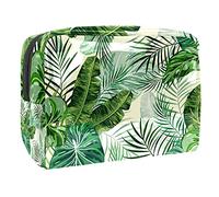 Beauty case da donna, adorabile e capiente, impermeabile, da viaggio, verde selvaggio, con gocce di rugiada, accessori organizer come regalo, Multicolore 05, 18.5x7.5x13cm/7.3x3x5.1in, Beauty Case
