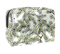 Beauty case da donna, adorabile e capiente, impermeabile, da viaggio, verde selvaggio, con gocce di rugiada, accessori organizer come regalo, Multicolore 08, 18.5x7.5x13cm/7.3x3x5.1in, Beauty Case