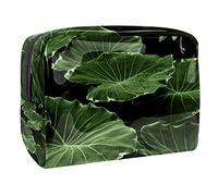 Beauty case da donna, adorabile e capiente, impermeabile, da viaggio, verde selvaggio, con gocce di rugiada, accessori organizer come regalo, Multicolore 07, 18.5x7.5x13cm/7.3x3x5.1in, Beauty Case