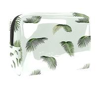 Beauty case da donna, adorabile e capiente, impermeabile, da viaggio, verde selvaggio, con gocce di rugiada, accessori organizer come regalo, Multicolore 02, 18.5x7.5x13cm/7.3x3x5.1in, Beauty Case