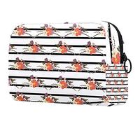 Beauty case da donna, adorabile e capiente trousse da viaggio con girasoli, borsa da toilette per accessori organizer come regalo, Multicolore 10., 18.5x7.5x13cm/7.3x3x5.1in, Beauty Case