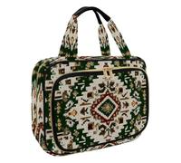 Beauty case da donna, borsa da toilette da viaggio, con divertente gatto che cavalca una balena, organizer per cosmetici e articoli da toeletta per accessori essenziali da viaggio, Multicolore 11, M