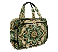 Beauty case da donna, borsa da toilette da viaggio, con divertente gatto che cavalca una balena, organizer per cosmetici e articoli da toeletta per accessori essenziali da viaggio, Multicolore 7, M
