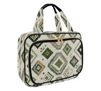 Beauty case da donna, borsa da toilette da viaggio, con divertente gatto che cavalca una balena, organizer per cosmetici e articoli da toeletta per accessori essenziali da viaggio, Multicolore 15., M