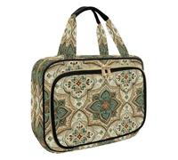 Beauty case da donna, borsa da toilette da viaggio, con divertente gatto che cavalca una balena, organizer per cosmetici e articoli da toeletta per accessori essenziali da viaggio, Multicolore 12., M