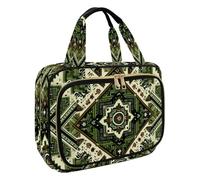 Beauty case da donna, borsa da toilette da viaggio, con divertente gatto che cavalca una balena, organizer per cosmetici e articoli da toeletta per accessori essenziali da viaggio, Multicolore 8., M