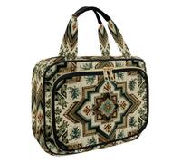 Beauty case da donna, borsa da toilette da viaggio, con divertente gatto che cavalca una balena, organizer per cosmetici e articoli da toeletta per accessori essenziali da viaggio, Multicolore 14., M