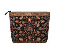Beauty case da donna, con mucche bianche e nere, portatile, da viaggio, organizer quotidiano con cerniera, Antica Arte Orientalista, Taglia unica