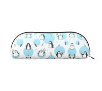 Beauty case da donna con stampa di cielo stellato, borsa per trucchi e articoli da toeletta, Pinguini carini, One Size