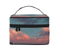 Beauty case da donna con stampa River and The Great Sky, grande, da viaggio, per trucchi