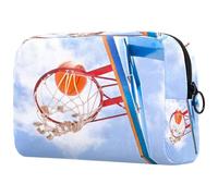 Beauty case da donna, con supporto da basket, per articoli da toeletta da viaggio, grande, pratica borsa organizer con cerniera, Multi, 18.5x7.5x13cm/7.3x3x5.1in, Beauty case