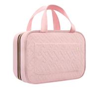 Beauty Case da Donna da Viaggio Trousse Trucchi Ragazza Grande per il Trucco da Appendere Borsa per Cosmetici da Viaggio Accessori Articoli da Toeletta e Makeup Medio Rosa