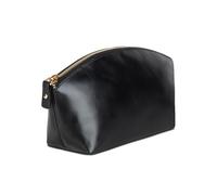 Beauty case da donna in pelle di alta qualità, con scomparto grande, elegante e durevole, per viaggi e uso quotidiano, Avanza Nero, Valigetta per cosmetici