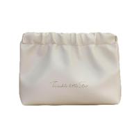 Beauty case da donna, mini trousse portatile da viaggio, borsa per cosmetici da viaggio, busta rossa per il trucco, borsa portatile e borsa portaoggetti (bianco), bianco, Borsa per trucchi