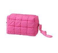 Beauty case da donna - tinta unita moderna organizer | borsa da viaggio trapuntata | per mamma, moglie, fidanzata, lozione per sopracciglia, per sopracciglia, ombretto, correttore campeggio