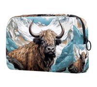 Beauty case da donna Yak Iceberg Sky con cerniera beauty case da viaggio organizer per cosmetici, Multi 8, 18.5x7.5x13cm/7.3x3x5.1in, Art Deco