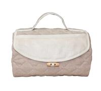 Beauty Case da Ricamare a Punto Croce, Borsa portatrucchi con Tela Aida, Organizer donna in tessuto per Cosmetici