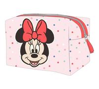 Beauty case da toilette da viaggio Minnie Mouse | Astuccio portatile per trucco e cosmetici con design classico Disney