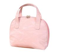 Beauty case da viaggio, a forma di conchiglia, organizer portatile di grande capacità, per bagno, spiaggia, palestra, viaggi all'aperto, gite nel fine settimana, uso quotidiano, rosa, Refer to