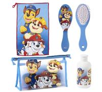 Beauty case da viaggio bambini, set 4 pezzi con spazzola e flacone, Minnie Mouse, Sonic, Paw Patrol, SpiderMan y Stitch