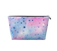 Beauty case da viaggio, borsa da toilette con stelle arcobaleno e alberi nella foresta, grande capacità, per donne, fidanzate, accessori da toeletta, Stelle Arcobaleno Brillanti, One Size