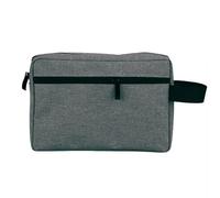 Beauty Case Da Viaggio Borsa da toilette viaggio uomo cosmetica portatile in tessuto di stoffa grande capacità archiviazione digitale elettronica antipolvere impermeabile(Dark gray)