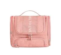 Beauty Case Da Viaggio Borsa for cosmetici da appendere for uomo impermeabile, borsa for trucco for organizzatore di viaggio for le donne, for il, toilette for lavaggio a secco e umido(Pink)