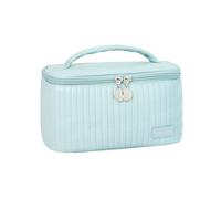 beauty case da viaggio Borsa for il trucco Borsa for cosmetici in pelle PU Borsa for cosmetici impermeabile di grande capacità Borsa da toilette portatile trousse trucchi donna(Color:D)