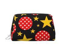 Beauty case da viaggio chic con stampa Big Waves in the Sea, grazioso astuccio per cosmetici da donna per borsa e uso in movimento, Punto d'onda Stella, One Size, Classico