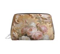Beauty case da viaggio chic con stampa Morning Glory, grazioso astuccio per cosmetici da donna per borsa e uso in movimento, Carving Art, One Size, Classico