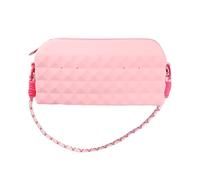 Beauty case da viaggio con cerniera, organizer compatto per chiavi e telefoni, elegante custodia per articoli da toeletta per donne, amiche, figlie, mogli, fidanzate o madri, rosa., Siehe Beschreibung