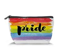 Beauty case da viaggio con fiori di ciliegio, ramo di un albero di ciliegio primaverile, organizer da donna, rosa e bianco (trapezoide), Colore arcobaleno_2, Taglia unica, Beauty Case
