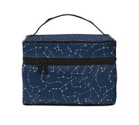Beauty case da viaggio con frutta fresca, da donna, resistente all'acqua, borsa da toilette pieghevole, idea regalo per insegnanti, Si illumina al buio., Taglia unica