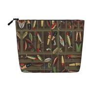 Beauty case da viaggio con motivo Galaxy Space Art a singolo strato, adatto per viaggi di lavoro e uso quotidiano., Esca da pesca., taglia unica