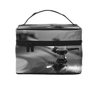 Beauty case da viaggio con piante tropicali verdi, borsa per cosmetici da donna, impermeabile, borsa pieghevole per articoli da toeletta regalo per insegnanti, Cornice per album musicali, Taglia