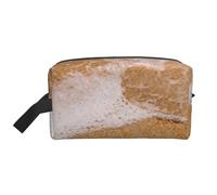 Beauty case da viaggio con stampa a forma di cuore con amore e cuore, borsa per il trucco da appendere, organizer versatile per donne e uomini