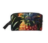 Beauty case da viaggio con stampa ananas, trousse per cosmetici, borsa da bagno per uomini e donne, per viaggi, palestra, uso quotidiano