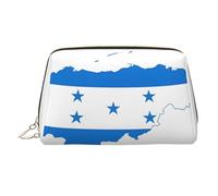 Beauty case da viaggio con stampa con bandiera dell'Honduras, grande borsa da viaggio adatta per casa e viaggio