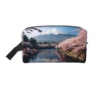Beauty case da viaggio con stampa del Monte Fuji del Giappone, borsa da toilette per uomo e donna, per viaggi, palestra, uso quotidiano