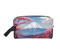 Beauty case da viaggio con stampa del Monte Fuji del Giappone, borsa da toilette per uomo e donna, per viaggi, palestra, uso quotidiano