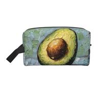 Beauty case da viaggio con stampa di avocado, trousse per cosmetici, borsa da bagno per uomini e donne, per viaggi, palestra, uso quotidiano
