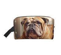 Beauty case da viaggio con stampa di bulldog inglesi, trousse per cosmetici, per uomini e donne, per viaggi, palestra, uso quotidiano