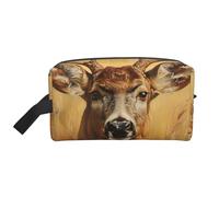 Beauty case da viaggio con stampa di cervi selvatici, trousse per cosmetici, borsa per tolietry da appendere per donne e uomini, palestra quotidiana